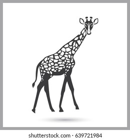 Giraffe simple icon for web and mobile design