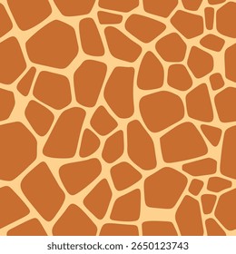 Giraffe skin camouflage seamless pattern