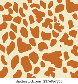 Giraffe skin pattern. pattern, animal, camouflage. Vector