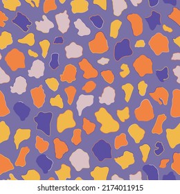 Giraffe skin print fashion colored seamless pattern. Printable Background. Textile and fabric fashion design.