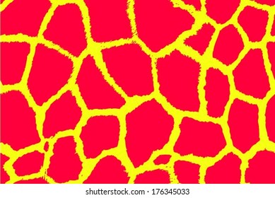 Giraffe skin seamless pattern, abstract animal background, tribal ornament, vector
