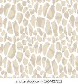 Giraffe skin seamless pattern. Animal print background. 