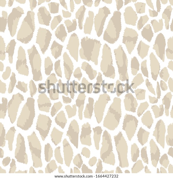 Giraffe\
skin seamless pattern. Animal print background.\

