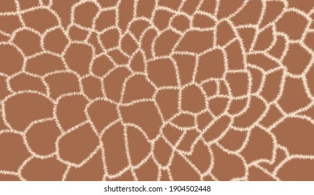 Giraffe skin. Giraffe seamless pattern. Giraffe print. Animal print.vector illustration. Fashionable print.