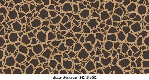 Giraffe Skin Seamless Repeat Vector Pattern.  Generative Art (Made with code).