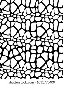 Giraffe skin seamless vector pattern 