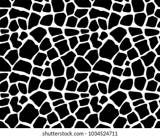 Giraffe skin seamless vector pattern  - Shutterstock ID 1034524711