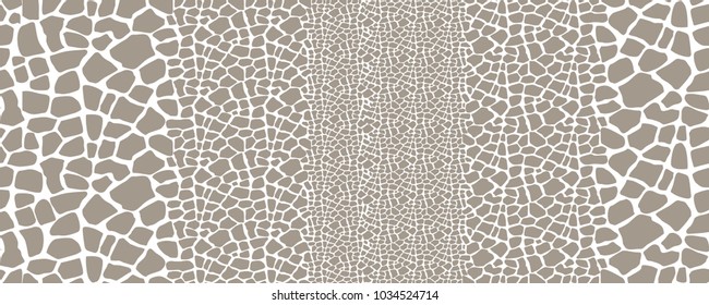 Giraffe Skin Seamless Vector Pattern 