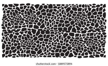 Giraffe skin texture background. Animal print.