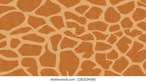 Giraffe skin texture. Giraffe background design. Animal skin wallpaper. Vector illustration
