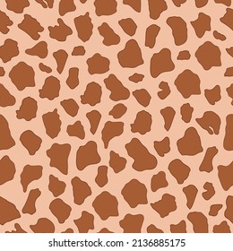 Las texturas de la piel de jirafa son un patrón sin fisuras. Perfecto para el diseño de impresión de moda, textil, ropa y papel envolvente.