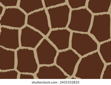 giraffe skin vector texture illustration
