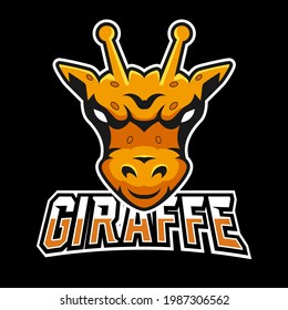 Giraffe sport or esport gaming mascot logo template, for your team