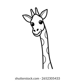 Girafa com manchas pescoço longo na vida selvagem animal