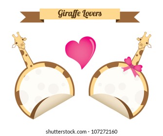 Giraffe stickers