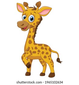 giraffe in style by lifting one of its legs