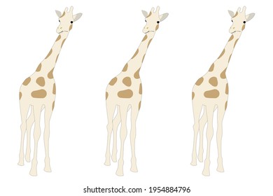 estilo jirafa en vecter, fondo