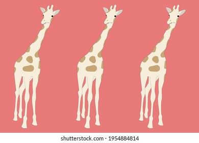 giraffe style in vecter, backgroung