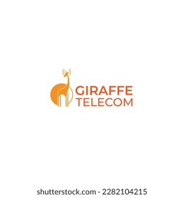 giraffe telecom icon logo to business brand