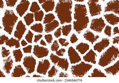 giraffe texture pattern brown white llustration background print