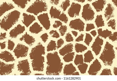 giraffe texture pattern brown yellow beige background illustration print - Shutterstock ID 1161282901