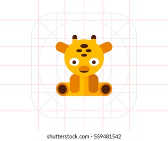 Giraffe toy icon