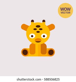 Giraffe toy icon