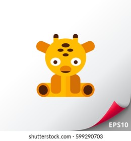 Giraffe toy icon