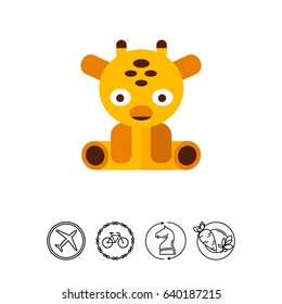 Giraffe toy icon