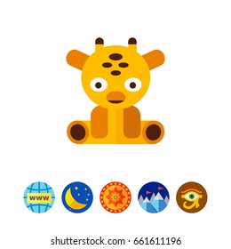 Giraffe toy icon