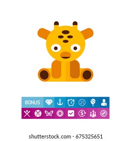 Giraffe toy icon