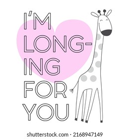 Giraffe Valentinstag-Symbol