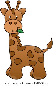 Giraffe Vector.