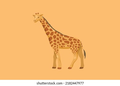 giraffe vector art "illustration" "brown"