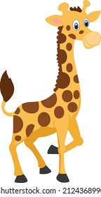Giraffe vector cartoon art design