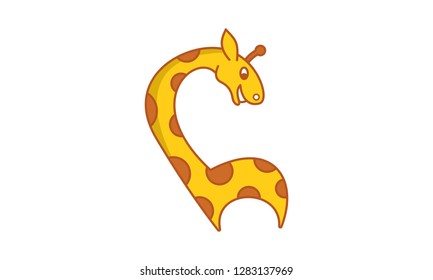 Giraffe Vector Character