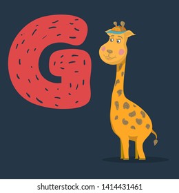 Giraffe Vector Character Letter G Isolated Stock Vector (Royalty Free ...