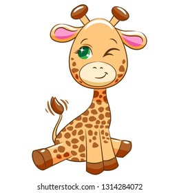 Giraffe vector clipart