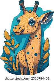 Giraffe Vectordesign für alle Ihre Dekorationsbedürfnisse
