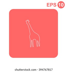 Giraffe vector icon.