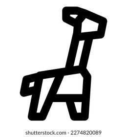 giraffe vector icon illustration asset