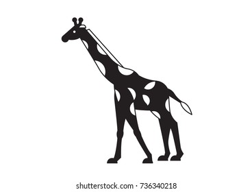 giraffe vector icon logo cute