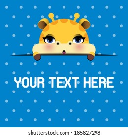 Giraffe - vector illustration 