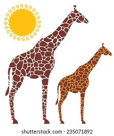 Giraffe. Vector Illustration