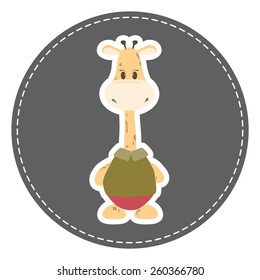 giraffe. Vector illustration