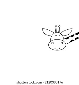 
Giraffe vector line icon, animal head vector line art, animal illustration isolated on white background. Illustrations can be used for magazines, backgrounds, logo types.