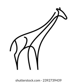 Giraffe Vector Logo Design Template
