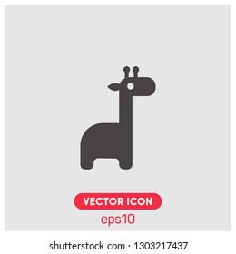 Giraffe vector logo. Giraffe vector icon illustration.Premium quality.