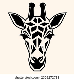 Giraffe vector for logo or icon,clip art, drawing Elegant minimalist style,abstract style Illustration