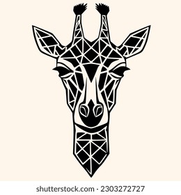 Giraffe vector for logo or icon,clip art, drawing Elegant minimalist style,abstract style Illustration